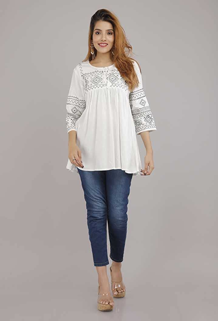 Title:-top kurti,Embroidered, Anarkali ,mirror_work,,party-wear,designer kurti