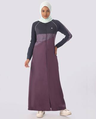 Length 54 | Mulberry love Full Front Open Jilbab | Silk Route  2