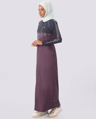 Length 54 | Mulberry love Full Front Open Jilbab | Silk Route  3