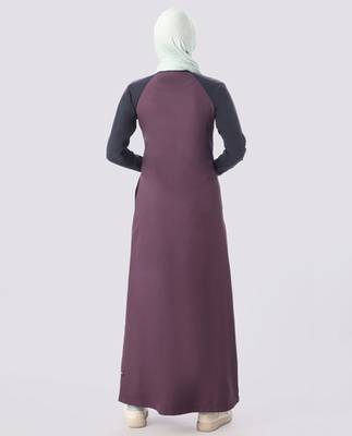 Length 54 | Mulberry love Full Front Open Jilbab | Silk Route  4