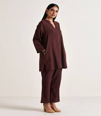 Cola Brown Relax Fit Co-Ord Set 1