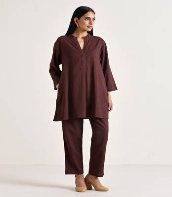 Cola Brown Relax Fit Co-Ord Set 2