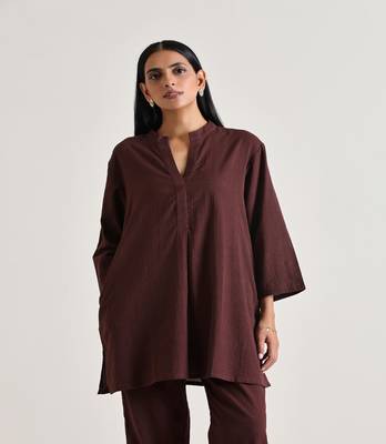 Cola Brown Relax Fit Co-Ord Set 3
