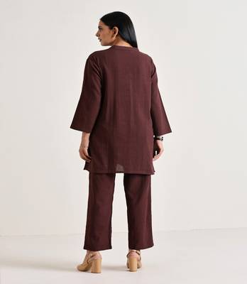 Cola Brown Relax Fit Co-Ord Set 5