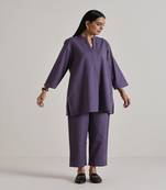 Plum Purple Relax Fit Co-Ord Set