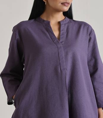 Plum Purple Relax Fit Co-Ord Set 4