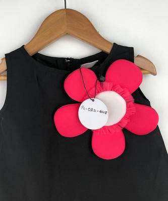 Black And Pink Dress With Emblishments 3
