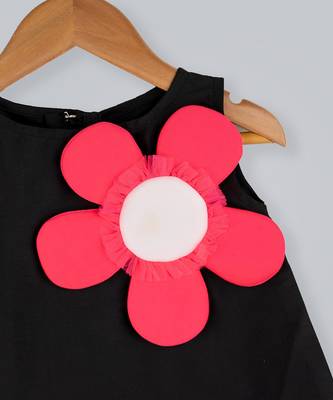Black And Pink Dress With Emblishments 4