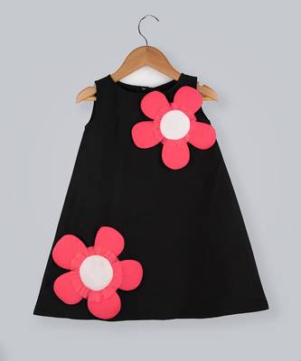 Black And Pink Dress With Emblishments 1
