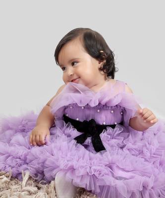 Purple Frilled Dress 3