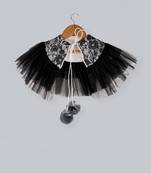 Black And White Shrug With Frill