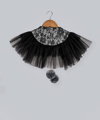 Black And White Shrug With Frill 2