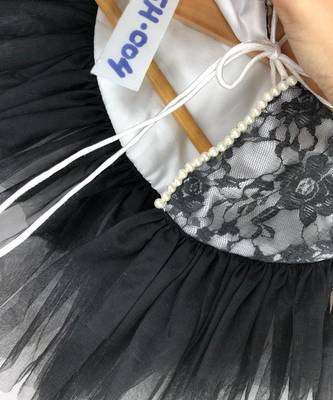Black And White Shrug With Frill 3
