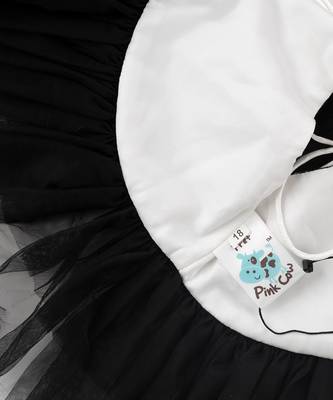 Black And White Shrug With Frill 4
