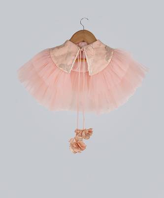 Peach Shrug With Frill 1