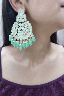 Green earrings