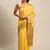 Yellow Woven Cotton Silk Saree With Blouse