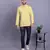 Yellow printed cotton men-kurtas
