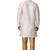 White printed silk blend kurta-pajama