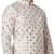 White printed silk blend kurta-pajama