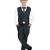 fourfolds boy's darkgreen 5-piece suit