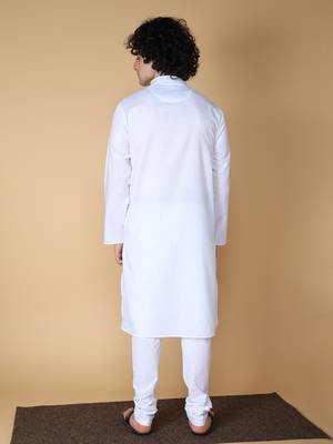 MAAHI FABS Multicolor plain blended cotton kurta pajama 2