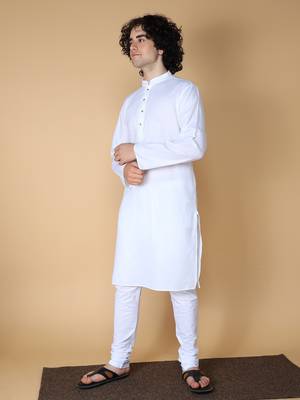 MAAHI FABS Multicolor plain blended cotton kurta pajama 3