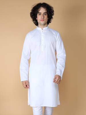 MAAHI FABS Multicolor plain blended cotton kurta pajama 4