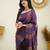  Purple Woven Art Silk Saree With Blouse