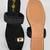GlamZkart Women Black Color Velvet Stone Work Flats Sandal
