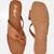GlamZkart Women Beige Color Knote Design Flats Sandal