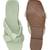 GlamZkart Women GREEN Color Knote Design Flats Sandal