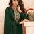 Green Colour Georgette Fabric Partywear Embroidered Salwaar Kameez