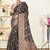 Ethnic Grey Colour Organza Woven Designer Looks Saree