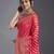 Gajri Colour Banarasi Silk Wevon Silver Jari Designer Saree