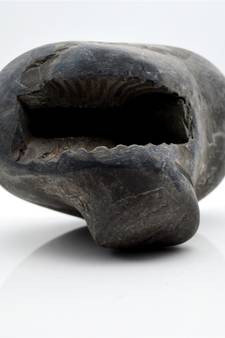 Nepal Gandaki River Original Shaligram Shila Idol Shri Vishnu For Tulsi Puja Stone Fossil In Size (Max: 7 CM) ID-196