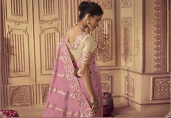 Beautiful Dola Silk With Self Zari & Heavy Border Work Saree 3