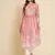 Pink Colour Festive Wear Fancy Embroidery Work Kurti