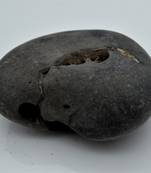 Nepal Gandaki River Original Shaligram Shila Idol Shri Vishnu For Tulsi Puja Stone Fossil In Size (Max: 7 CM) ID-271