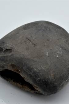 Nepal Gandaki River Original Shaligram Shila Idol Shri Vishnu For Tulsi Puja Stone Fossil In Size (Max: 7 CM) ID-272