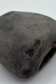 Nepal Gandaki River Original Shaligram Shila Idol Shri Vishnu For Tulsi Puja Stone Fossil In Size (Max: 7 CM) ID-272