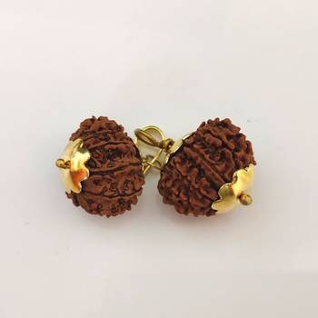 Original 13 Mukhi Nepali Rudraksha Gold Plated Pendant at Wholesale Rate Chakra Healing Thirteen Faced Beads 1 Pcs 3