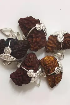 Original 1 Mukhi Nepali Rudraksha Silver Pendant at Wholesale Rate Chakra Healing Jewellery One Faced Beads 1 Pcs