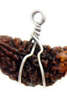 Original 1 Mukhi Nepali Rudraksha Silver Pendant at Wholesale Rate Chakra Healing Kaju Bead Jewellery One Faced 1 Pcs