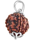 Original 9 Mukhi Nepali Rudraksha Silver Pendant at Wholesale Rate Chakra Healing Jewellery Nine Faced Beads 1 Pcs