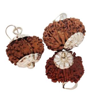 Original 12 Mukhi Nepali Rudraksha Silver Pendant at Wholesale Rate Chakra Healing Jewellery Twelve Faced Beads 1 Pcs 2