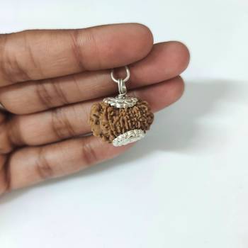 Original 13 Mukhi Nepali Rudraksha Silver Pendant at Wholesale Rate Chakra Healing Jewellery Thirteen Face Bead 1 Pcs 4