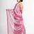 pink tissue cotton solit haif inchi border saree