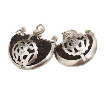 Original 1 Mukhi Nepali Om Rudraksha Silver Plated Pendant at Wholesale Rate Chakra Healing One Faced Beads 1 Pcs 2