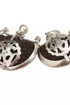 Original 1 Mukhi Nepali Om Rudraksha Silver Plated Pendant at Wholesale Rate Chakra Healing One Faced Beads 1 Pcs